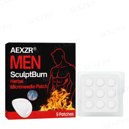 AEXZR® Men SculptBurn Herbal Microneedle Patch