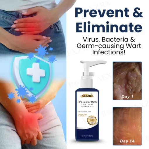 AEXZR® HPV Genital Warts Treatment Shower Gel