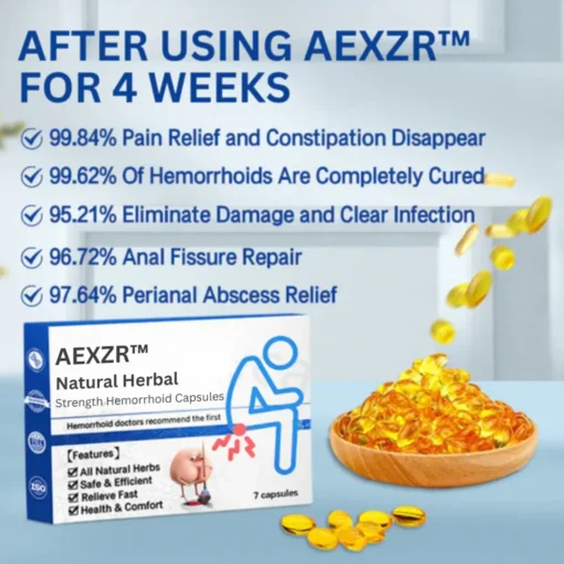 AEXZR™ Natural Herbal Strength Hemorrhoid Capsules