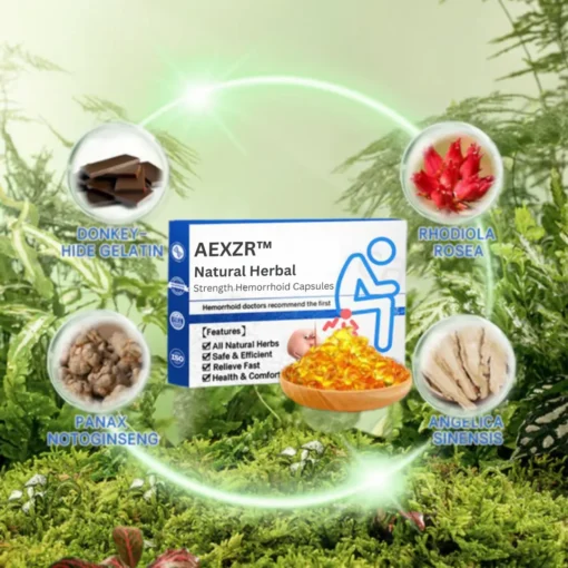 AEXZR™ Natural Herbal Strength Hemorrhoid Capsules