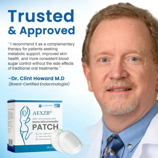 AEXZR® SMGT-GLP1 & Matrixyl 3000 Nano Microneedle Patch