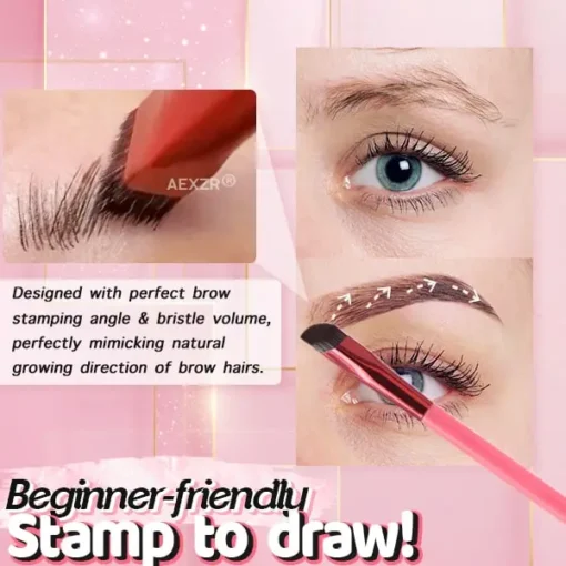 Aexzr® 4D Hair Stroke Brow Stamp Brush
