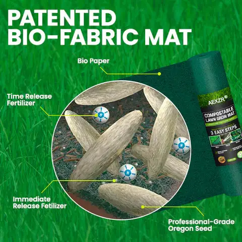 AEXZR® Compostable Lawn Grow Mat