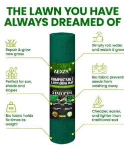 AEXZR® Compostable Lawn Grow Mat
