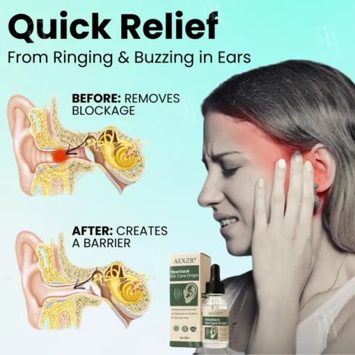 AEXZR® Hearback Ear Care Drops