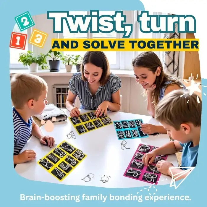 AEXZR® 3D Metal Challenge Puzzle Toy