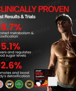 AEXZR® Men SculptBurn Nano Microneedle Patch