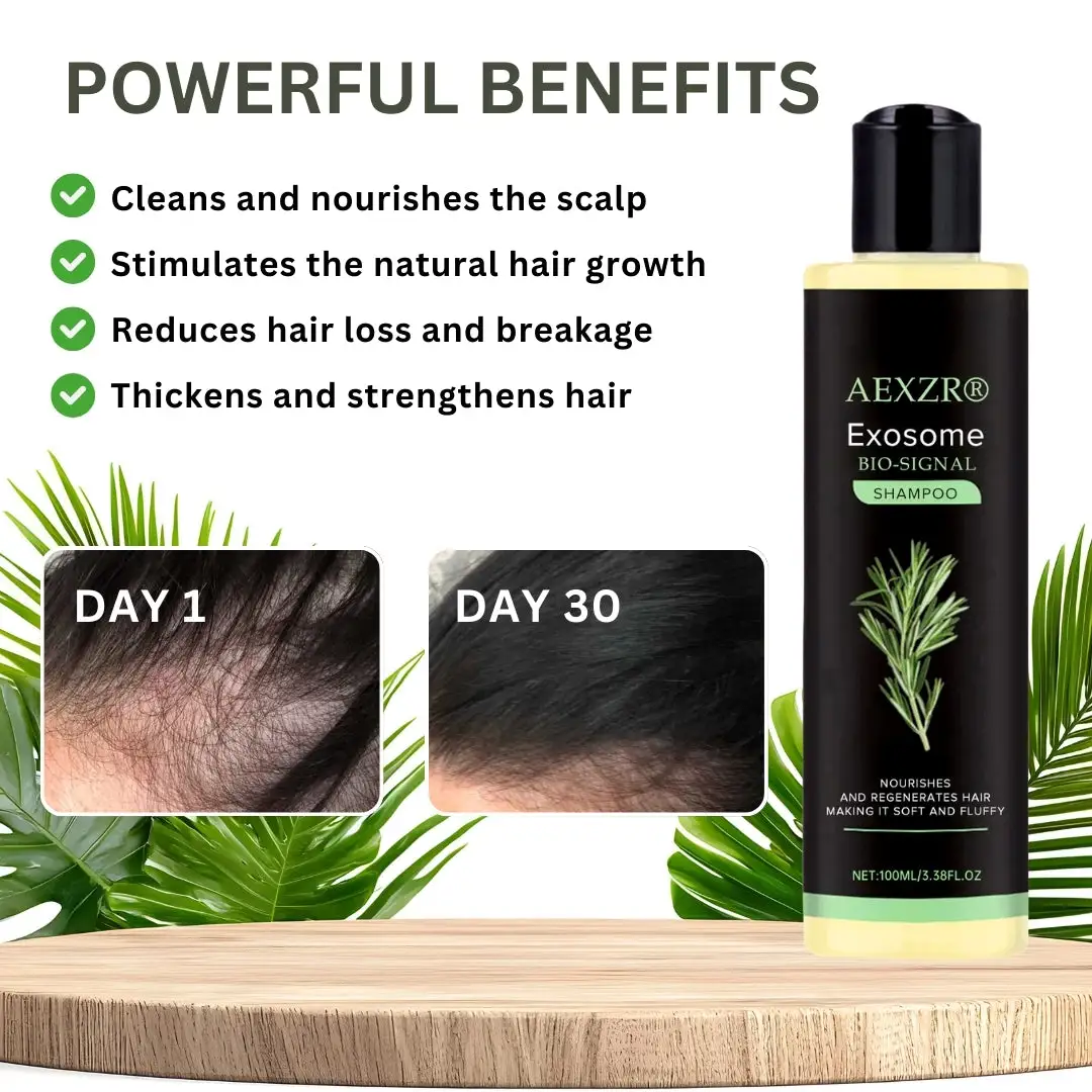 AEXZR® Clinical Exosome Therapy Shampoo Bio-Signal Hair Regrowth System