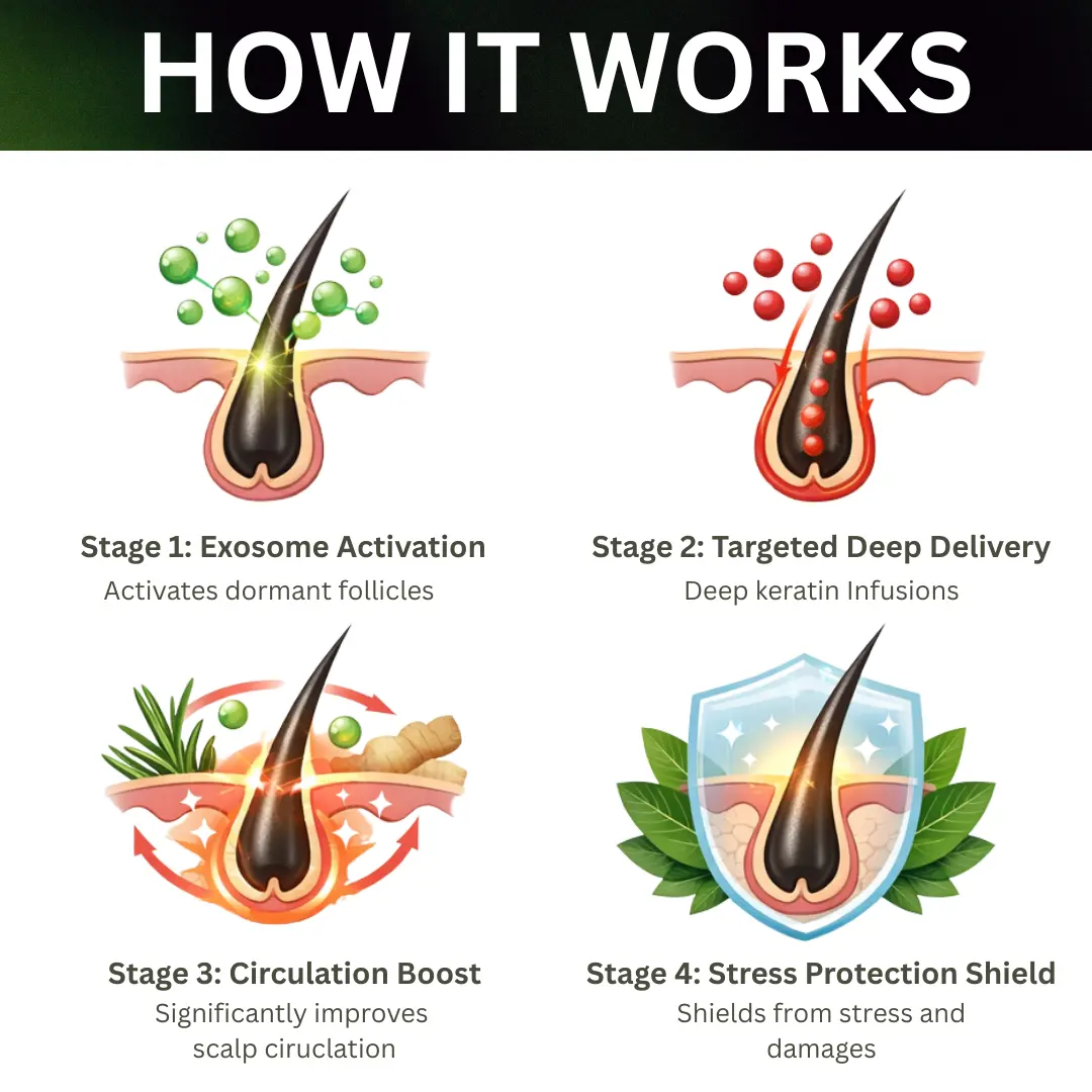 AEXZR® Clinical Exosome Therapy Shampoo Bio-Signal Hair Regrowth System