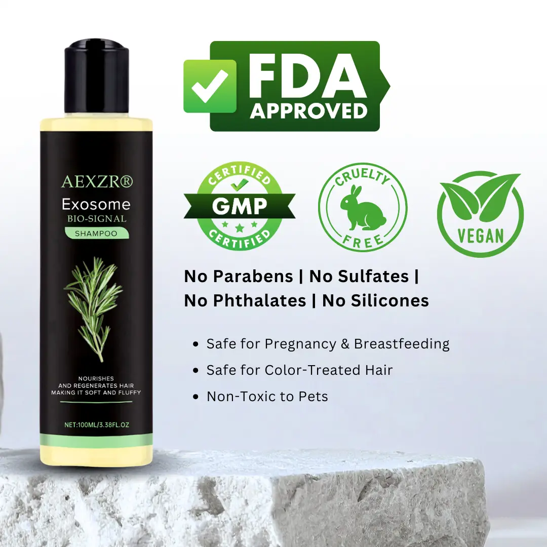 AEXZR® Clinical Exosome Therapy Shampoo Bio-Signal Hair Regrowth System