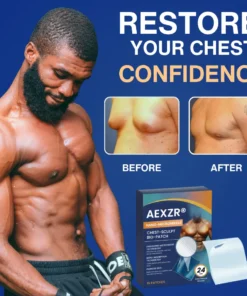 AEXZR® Nano-Microneedle Chest-Sculpt Bio-Patch (𝐉𝐮𝐬𝐭 𝐨𝐧𝐜𝐞 𝐚 𝐝𝐚𝐲, 𝐯𝐢𝐬𝐢𝐛𝐥𝐞 𝐜𝐡𝐚𝐧𝐠𝐞𝐬 𝐢𝐧 𝟕 𝑫𝐚𝐲𝐬 𝐅𝐨𝐫 𝐆𝐲𝐧𝐞𝐜𝐨𝐦𝐚𝐬𝐭𝐢𝐚, 𝐄𝐱𝐜𝐞𝐬𝐬 𝐂𝐡𝐞𝐬𝐭 𝐅𝐚𝐭, 𝐒𝐚𝐠𝐠𝐢𝐧𝐠 𝐒𝐤𝐢𝐧, 𝙇𝙊𝙊𝙎𝗘 𝗦𝗞𝗜𝗡, 𝐚𝐧𝐝 𝐦𝐨𝐫𝐞