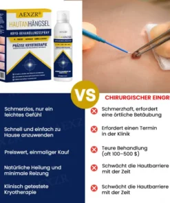 AEXZR® Hautanhängsel-Kryo-Behandlungsspray (𝐒𝐢𝐜𝐡𝐭𝐛𝐚𝐫𝐞 𝐕𝐞𝐫ä𝐧𝐝𝐞𝐫𝐮𝐧𝐠𝐞𝐧 𝐢𝐧 𝟕 𝐓𝐚𝐠𝐞𝐧) 𝐅ü𝐫 𝐇𝐚𝐮𝐭𝐚𝐧𝐡ä𝐧𝐠𝐬𝐞𝐥, 𝐖𝐚𝐫𝐳𝐞𝐧, 𝐌𝐚𝐥𝐞, 𝐠𝐥𝐚𝐭𝐭𝐞 𝐇𝐚𝐮𝐭, 𝐮𝐧𝐝 𝐦𝐞𝐡𝐫