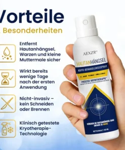 AEXZR® Hautanhängsel-Kryo-Behandlungsspray (𝐒𝐢𝐜𝐡𝐭𝐛𝐚𝐫𝐞 𝐕𝐞𝐫ä𝐧𝐝𝐞𝐫𝐮𝐧𝐠𝐞𝐧 𝐢𝐧 𝟕 𝐓𝐚𝐠𝐞𝐧) 𝐅ü𝐫 𝐇𝐚𝐮𝐭𝐚𝐧𝐡ä𝐧𝐠𝐬𝐞𝐥, 𝐖𝐚𝐫𝐳𝐞𝐧, 𝐌𝐚𝐥𝐞, 𝐠𝐥𝐚𝐭𝐭𝐞 𝐇𝐚𝐮𝐭, 𝐮𝐧𝐝 𝐦𝐞𝐡𝐫