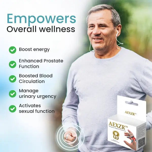 AEXZR™ Therapeutic Magnetic Prostate RingQuiet Nights, Brighter Days Ahead
