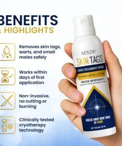 AEXZR® cryotherapy Spray: Quick removal of warts and corneas - results visible in 7 days