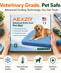 AEXZR® Advanced Ortho-Cool Pet Mat | Thermochromic Safe Cooling Pad