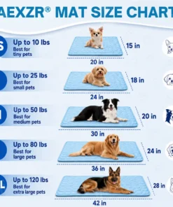 AEXZR® Advanced Ortho-Cool Pet Mat | Thermochromic Safe Cooling Pad