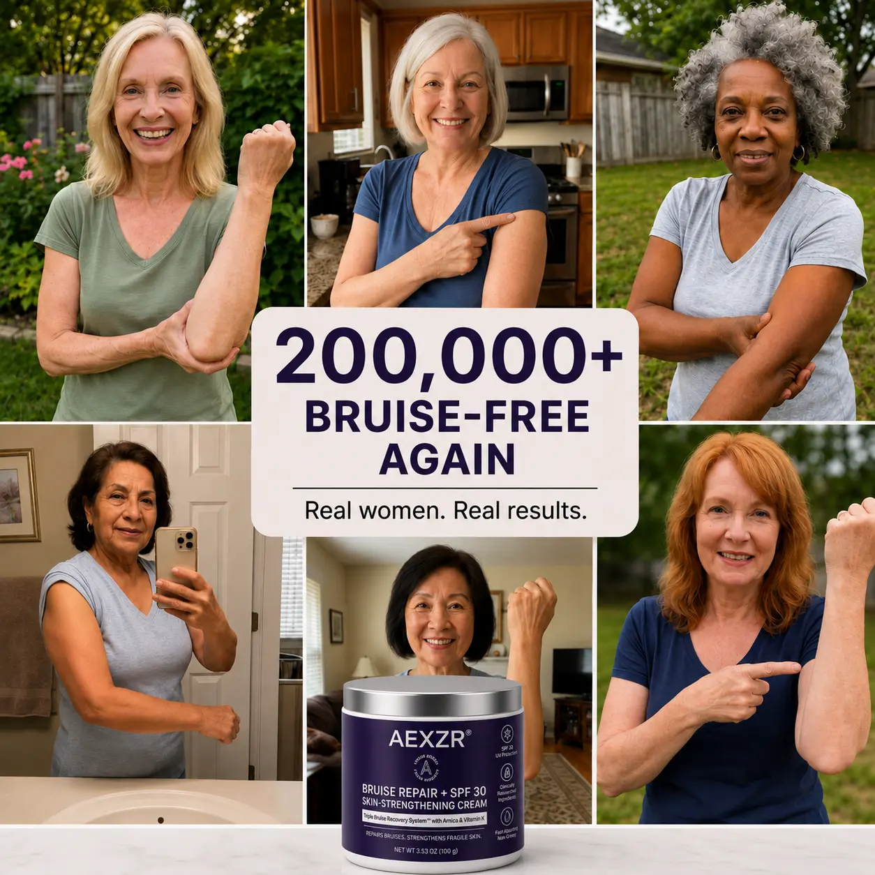AEXZR® Bruise Repair + SPF 30 Skin-Strengthening Cream
