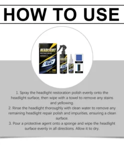 AEXZR® Professional Headlight Polish and Sealant Kit